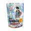 custom printed crispy snack food aluminum foil holographic packaging stand up zipper bag