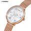 SINOBI Exquisite Female Wrist Watch Rose Gold Sliver Lady Watch Custom Your Logo Elegant Women Watches