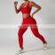 Sexy Ribbed Front Buttons Yoga Bras Factory Sale High Impact Sports Shockproof Crop Tops