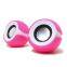 Wholesale 3W 2.0 Big Eyes Audio Speaker Kit USB Powered Computer PC Mini Kit Speakers