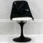 Replica Tulip Side fiberglass chair with cushion designed by Eero Saarinen