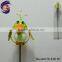 metal colorful garden decor glow in dark owl stakes