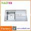 foshan hadi single bowl with drainboard stainless steel kitchen sink HD9050B