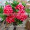 Simulation flower silk flowers simulation 3 peony flower head home decorative flowers sitting room ground silk flowers plants