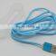 High Quality Micro USB Tough Flat Nylon Braided USB Data Sync Charger Cable For Android