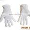 5017 bleach white 100%cotton safety working gloves with pvc dots For inspector