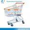 Asian Type Supermarket Shopping Cart Metal Shopping Trolley