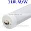 AC110-277V UL T8 8ft LED Tube Lights Single Pin FA8 Led Lights 40W 4500 lumens LED Fluorescent Tubes Light