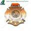 Glitter colored Rainbow Trial Biking Medal with 2 ribbon attach