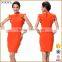 Sleeveless Ladies Official Dresses 2016 Wholesale Orange Dresses Online