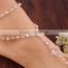 New arrival women's elegant elastic pearl foot jewelry anklets/