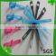 Custom logo Low profile colorful hook and loop cable ties