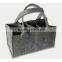 2015 Custom 3mm thick felt tote bag for shopping,pu handle