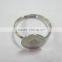 Silver Color Metal Adjustable Ring Base with 22mm Flat Pad Cameo