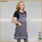 Promotional cooking cotton apron cutomized logo kitchen apron wholesale