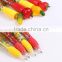 Special design ballpoint pens with fruit decoration promotional plastic fruit gift ball pen