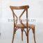 Hot sale oak X cross back wooden dining chair