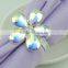 table decoration & accessories type flower shape acrylic stones metal napkin rings