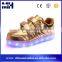 New Style 7 Colors Lace Up Flashing Glowing Gold Kids Light Shoes