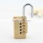 Prootion price high quality case and luggage brass padlock in stock