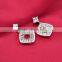 New Jewelry Fashion White Crystal Drop Dangle Earring