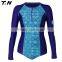 Custom Printed Women Long Sleeves Rash Guard Rashguard