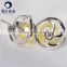 pearl jewellry japanese white and golden 8--9mm akoya pearl studs design for women