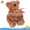 customize light brown plush teddy bear with red embroidery t-shirt                        
                                                Quality Choice