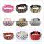 Faux diamond studded leather dog collar of pet products