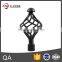 black curtain finials with crystal finial