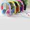 new product funny headsets headphones for smart phone colorful headset free sample