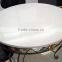 New fancy style restaurant white marble top round dining table