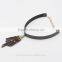 Antique Choker Collar Necklaces Women Simple Black Leather Triangle Pendant Wholesale Tassel Jewelry Deco Turquoise Necklace