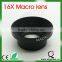 for cell phone 16X macro lens, mobile phone camrea lens for iphone Samsung
