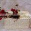 gift baskets, flower baskets, set of 3-white