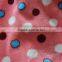 circle design coral fleece fabric