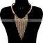 Chain Fringe Fashion Choker Necklace Set