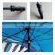 Double layer strong manual open beer promotion checkered golf umbrella