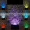 3D Optical Night Light millennium falcon 7 RGB Light Colors 10 LEDs AA Battery or DC 5V Mixed Lot
