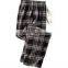 Wholesale OEM mens/womens/Ladies/kids Elastic Drawstring Waist yarn dyed Plaid flannel Pajama Pants