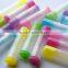 colored transparent lip balm container