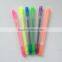 high quality bright color double-end highlighter