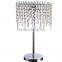 SAA popular in Australia droplet crystal table lamp with metal round base for home decor