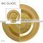 Wholesale Cheap Perfect Rental Decoration Gold Glass Wedding Charger Plate