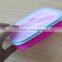 Collapsible Silicone Lunch Container with built-in 3-in-1 utensil in lid