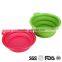 Silicone Collapsible Feeding Water Dish Feeder portable Water Bowl Silicone Dog Bowl