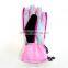 Professional waterproof pink motorcycle glove for girls