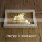 Wood LED display with acrylic