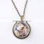 2016 new style!!!The European and American fashion conch shells on the beach wind starfish necklace The glass pendant