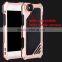 Aluminum alloy + Silicone 3 in 1 impact/shockproof phone case with wide angle camera lens